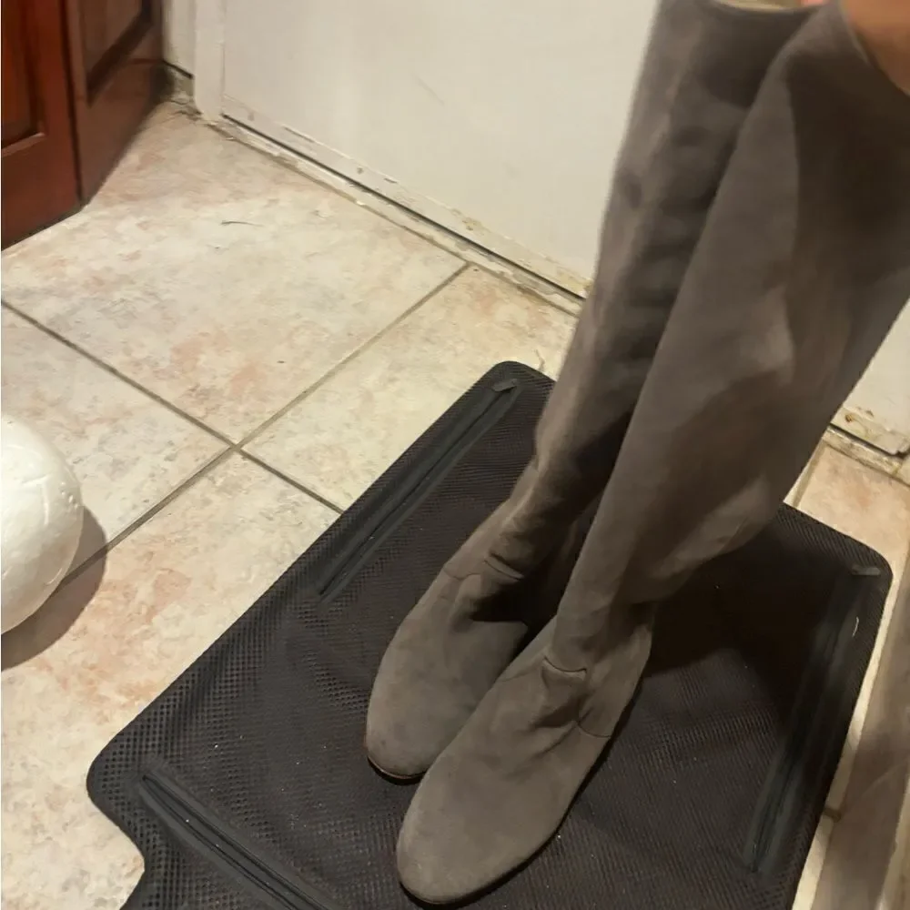 Candela Over The Knee Heel Boots gray wedge boot heels cute shoes